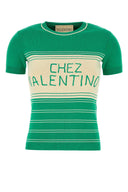 Valentino Garavani Grass Green Cotton Sweater