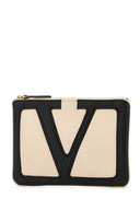 Valentino Garavani Ivory Nappa Leather Viva Superstar Clutch