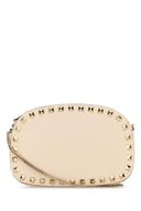 Valentino Garavani Ivory Leather Rockstud Crossbody Bag