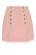 Balmain Pink Tweed Skirt