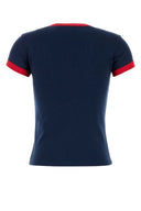 Valentino Garavani Navy Blue Cotton T Shirt