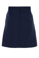 Valentino Garavani Navy Blue Wool Blend Skirt