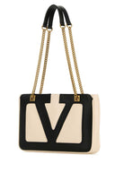 Valentino Garavani Ivory Nappa Leather Small Viva Superstar Shoulder Bag