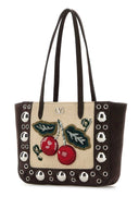 Borsa a mano mini Nellcã´Te in pelle scamosciata marrone Valentino Garavani