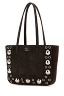 Valentino Garavani Brown Suede Nellcã´Te Shopping Bag