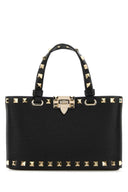 Valentino Garavani in pelle nera rockstud borse