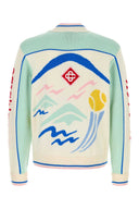 Casablanca Embroidered Wool Cardigan
