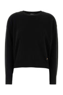 Versace Black Stretch Wool Blend Sweater