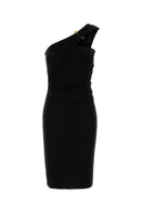 Schwarzes One-Shoulder-Kleid aus Krepp von Versace