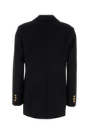 Cappotto Versace in cashmere e lana nero