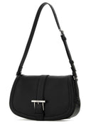 Alexander Mcqueen Black Leather Large Satchel Crossbody Bag