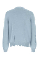 Alexander Mcqueen Light Blue Cotton Sweater
