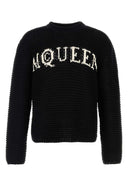 Alexander Mcqueen Black Crochet Sweater