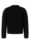 Alexander Mcqueen Black Crochet Sweater