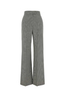 Alexander Mcqueen Embroidered Wool Wide Leg Pant