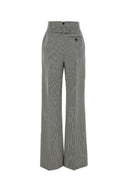 Alexander Mcqueen Embroidered Wool Wide Leg Pant