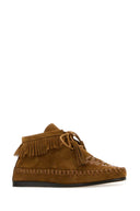 Isabel Marant Camel Suede Felsa Lace Up Shoes