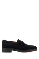 Santoni Midnight Blue Wildleder Easy Loafers