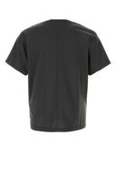 T-Shirt aus anthrazitfarbener Baumwolle von Stone Island