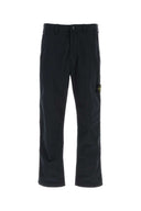 Pantalón de algodón elástico azul marino de Stone Island