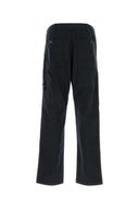 Pantalón de algodón elástico azul marino de Stone Island
