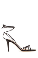 Gianvito Rossi Plum Nappa Leather Gwyneth Sandals