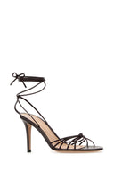 Gianvito Rossi Plum Nappa Leather Gwyneth Sandals