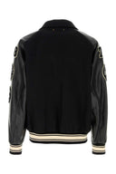 Golden Goose Deluxe Brand Black Wool Bomber Jacket