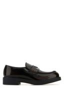 Prada donkerbruine leren chocoladeloafers