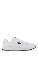 Weiße Prax 2.0-Sneaker aus Nylon und Leder von Prada