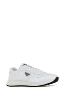Weiße Prax 2.0-Sneaker aus Nylon und Leder von Prada