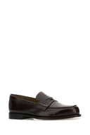 Prada Chocolate Leather Loafers
