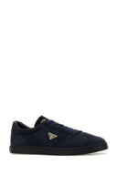 Prada Dark Blue Suede Sneakers
