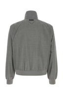 Prada Grey Wool Bomber Jacket