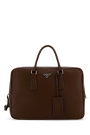 Prada Chocolate Leather Briefcase