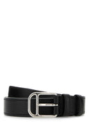 Schwarzer Prada-Ledergürtel
