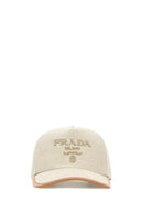 Prada Melange Sand Baumwollmischung-Baseballkappe