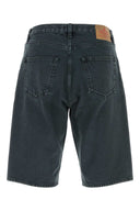 Dunkelblaue Denim-Bermudashorts von Prada