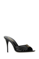 Saint Laurent Black Leather Babylone Mules
