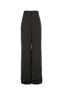Saint Laurent bedruckte Satin-Hose mit weitem Bein