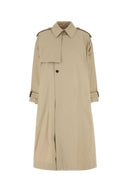 Trench di cotone di Saint Laurent Beige