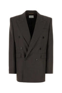 Saint Laurent Dark Brown Wool Blazer