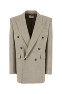 Saint Laurent Cappuccino-Wollblazer