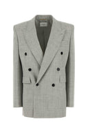 Saint Laurent Grey Wool Blazer