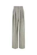 Pantalone di lana grigia di Saint Laurent