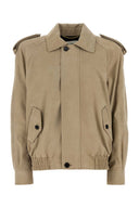 Saint Laurent Cappuccino Leather Jacket