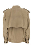 Saint Laurent Cappuccino Leather Jacket