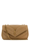 Saint Laurent Camel Leather Small Lou Lou Shoulder Bag