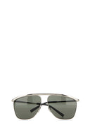 Saint Laurent Silver Metal Sl 820 Sunglasses