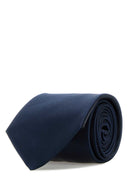 Saint Laurent Navy Blue Satin Tie
